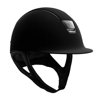 Samshield V1 Shadowmatt Hat with 5 Crystals & Dark Chrome - Black