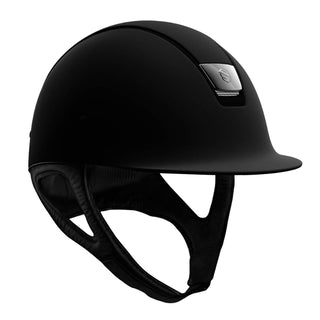 Samshield V1 Black Shadowmatt Riding Hat with Black Trim