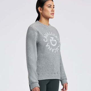 Cavalleria Toscana Fleece Crew Neck Pullover - Stone Grey