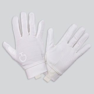 Cavalleria Toscana Mesh Grip Gloves - White