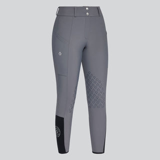 Cavalleria Toscana Perforated Insert Breeches - Anthracite Grey