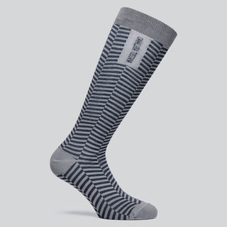 Cavalleria Toscana Zig Zag Socks - Dark/Light Grey