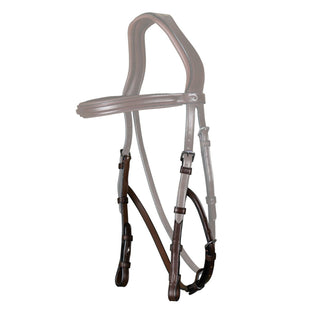 Dy'on New English Hackamore Cheekpieces - Brown