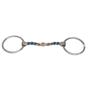 Bombers Twisted Buster Roller Loose Ring Snaffle