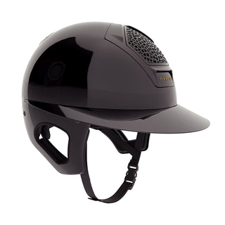 Freejump Voronoï Riding Hat with Temple Protection - Black Gloss