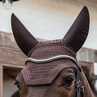 Kentucky Horsewear Wellington Soundless Fly Veil - Brown