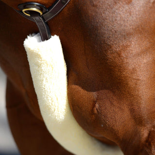 Kentucky Horsewear Sheepskin Breastplate Cover - Natural