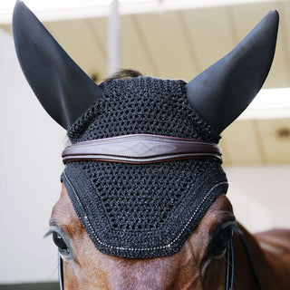 Kentucky Horsewear Wellington Soundless Sparkling Fly Veil - Black