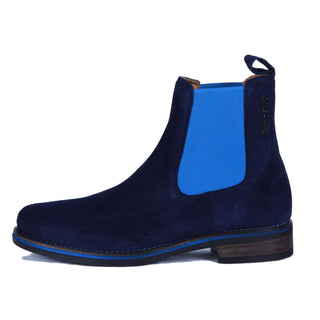 Kingsley Dylano Suede Jodhpur Boots - Navy/Royal