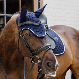 Kentucky Horsewear Wellington Rope Fly Veil - Navy