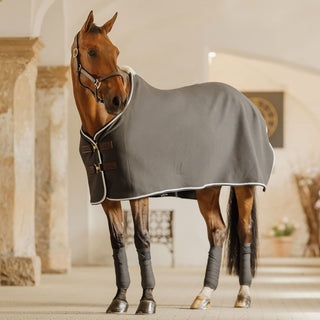 Kentucky Horsewear Faux Wool Fleece Show Rug - Grey