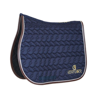 Kentucky Horsewear Logo Jumping Saddle Cloth - Navy