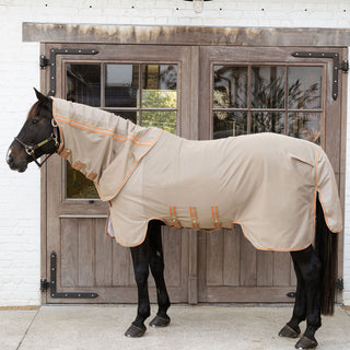 Kentucky Horsewear Mesh Fly Rug Comfort - Beige/Orange