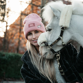 Kentucky Horsewear Sammy Beanie Hat - Old Rose