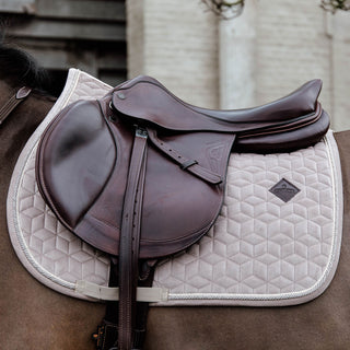 Kentucky Horsewear Velvet Basic Jumping Saddle Cloth - Beige