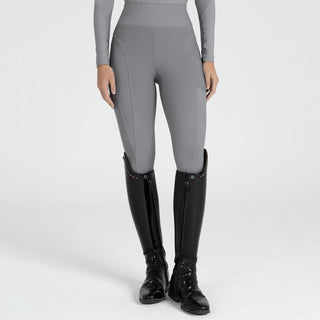 Maximilian Equestrian Outline Riding Leggings - Titanium