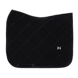 Maximilian Equestrian Velvet Dressage Saddle Cloth - Black