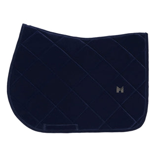 Maximilian Equestrian Velvet Jumping Saddle Cloth - Sapphire