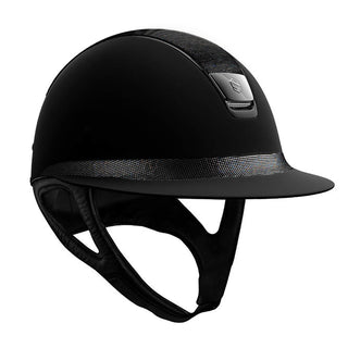 Samshield V1 Miss Shield Black Shadowmatt Riding Hat with Shimmer