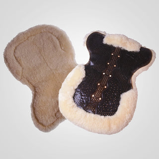 Gel-Eze Gel Full Sheepskin Saddle Pad - Natural