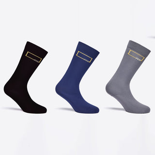 Rider's Gene 3 Pack Socks - Black/Blue/Grey