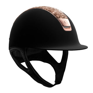 Samshield V1 Black Shadowmatt with Rose Gold Crystal Fabric Top