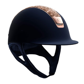 Samshield V1 Navy Shadowmatt with Rose Gold Crystal Fabric Top