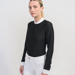 Samshield Louisella Show Shirt - Black Texturised