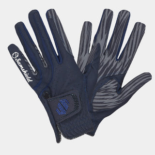 Samshield V-Skin Swarovski Crystal Riding Gloves - Navy/Bright Sapphire