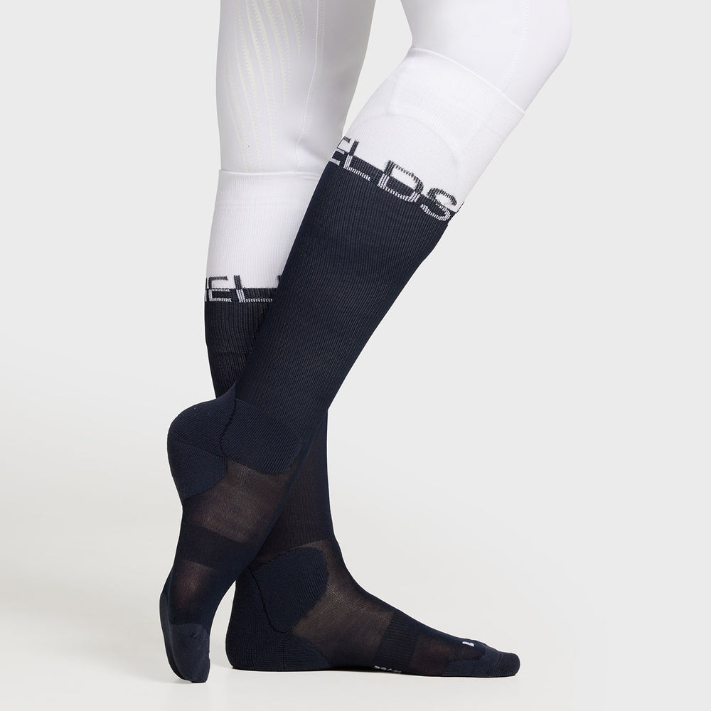 Samshield Equestrian Balzane Domi Socks | Navy & Equiport Equestrian