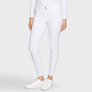 Samshield Chloe Crystal Knee Grip Breeches - White