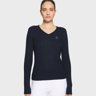 Samshield Lisa Winter V-Neck Sweater - Navy/Silver