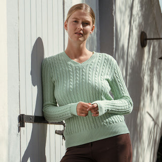 Samshield Lisa Twisted V-Neck Sweater - Pistachio