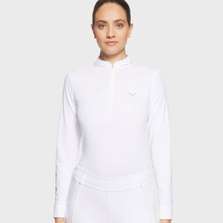 Samshield Paloma Long Sleeve Show Shirt - White Mesh