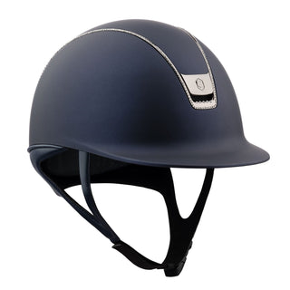 Samshield V2 Navy Shadowmatt Riding Hat with 300 Crystals