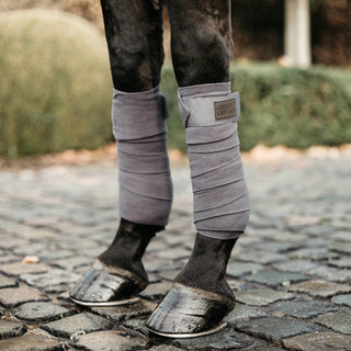 Kentucky Horsewear Polar Fleece Bandages - Grey