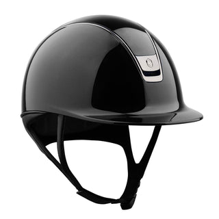 Samshield V2 Shadowglossy Standard Riding Hat - Metallic Black