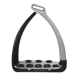 Veredus Vita Steel1 Safety Stirrups - Black/Silver